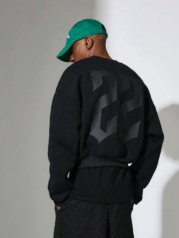 Best Choice Crop Fit Sweatshirt With Graphic Print