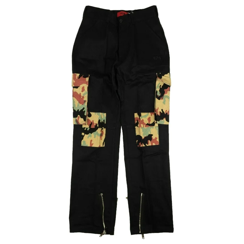 Special Buy 424 On Fairfax Camo Cargo Pants - Black/Brown/Green