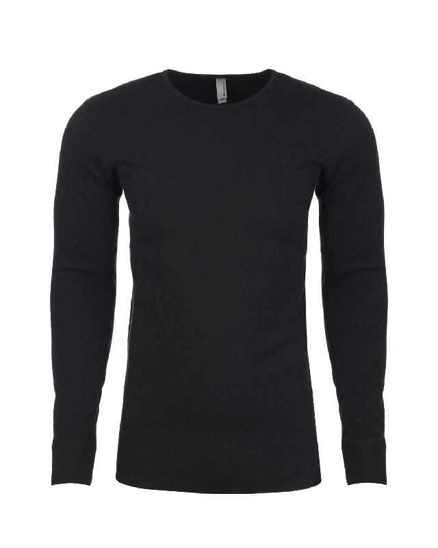 Weekend Discounts to Delight Next Level Mens Blended Thermal Tee | Black