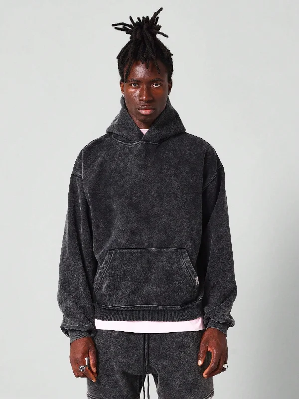 Weekend Extravaganza: Shop Now Regular Fit Essential Premium Washed Overhead Hoodie