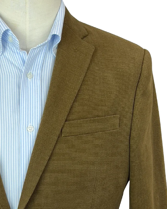 Stock Clearance Camel Basketweave Cotton Jacket