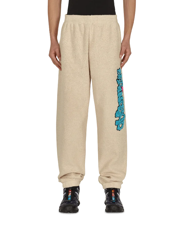 Price Cut Slime Reverse Fleece Sweatpants Beige