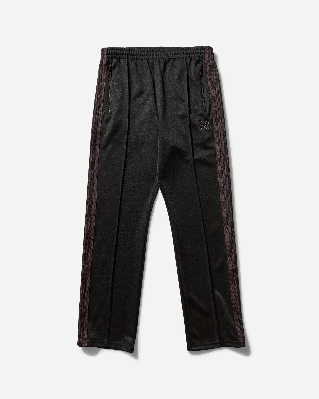 Early Bird Men's Poly Smooth Narrow Track Pants Black