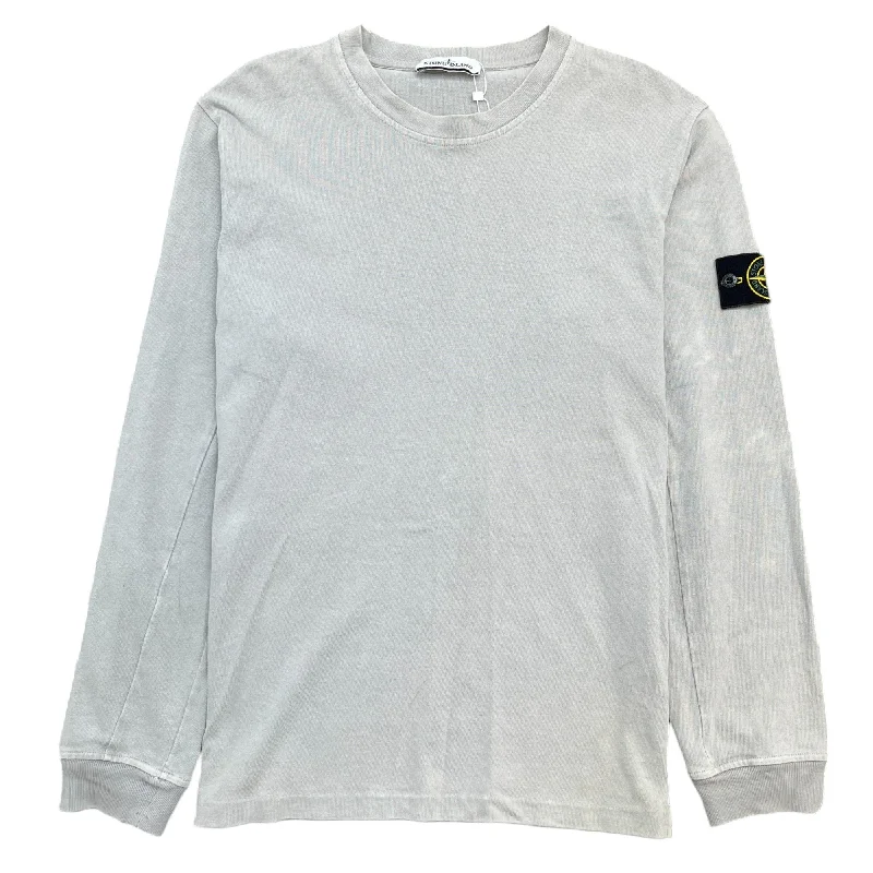 Instant Savings Men's Applique Logo Sweatshirt Grey Size XL