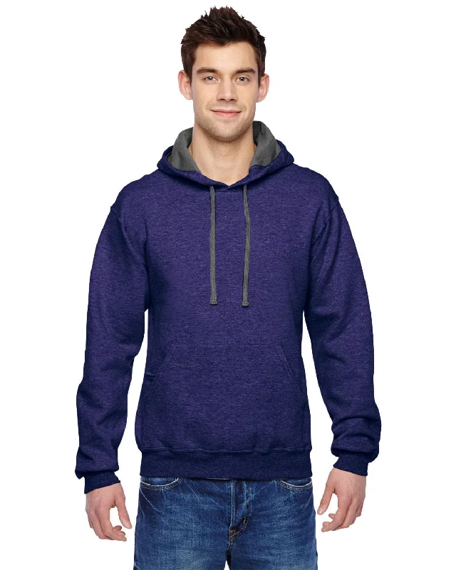 The Best Deal Fruit of the Loom Sofspun Hooded Sweatshirt | Heather Grape