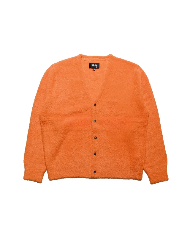 Today’s Deal Stüssy Shaggy Cardigan Red Orange