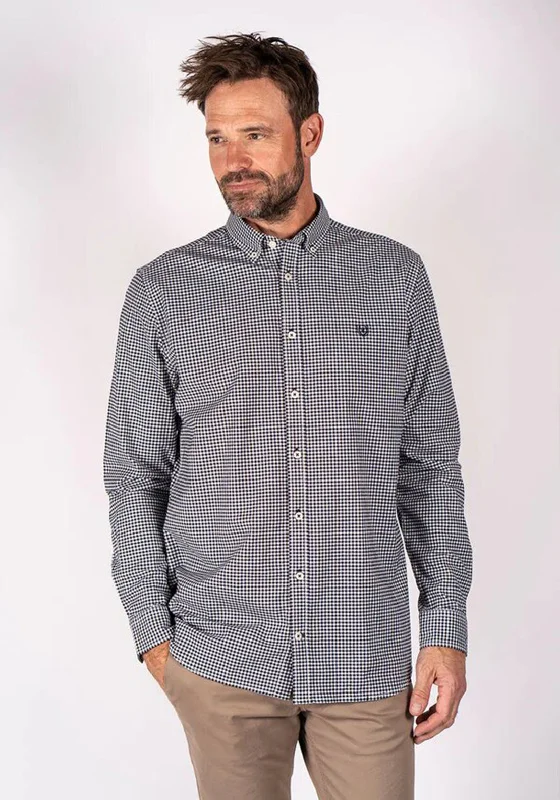 Major Savings Pre End Classic Oxford Check Shirt, Classic Navy & White