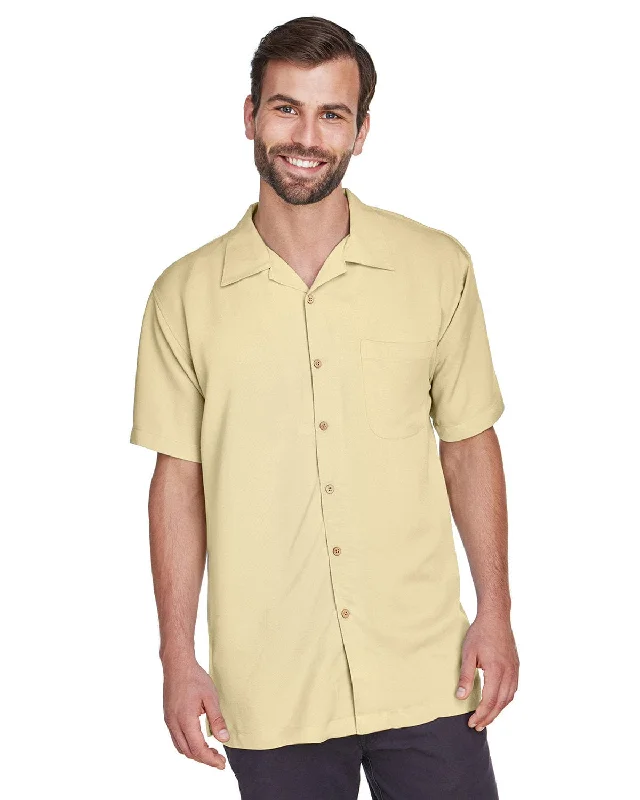 Final Offer Harriton Bahama Cord Camp Shirt | Sand