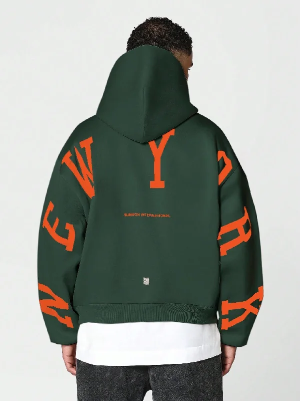 Shop the Weekend Away Overhead Hoodie With Back New York Print