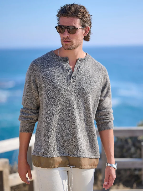 Weekend Specials to Cherish Mouline Henley Sweater