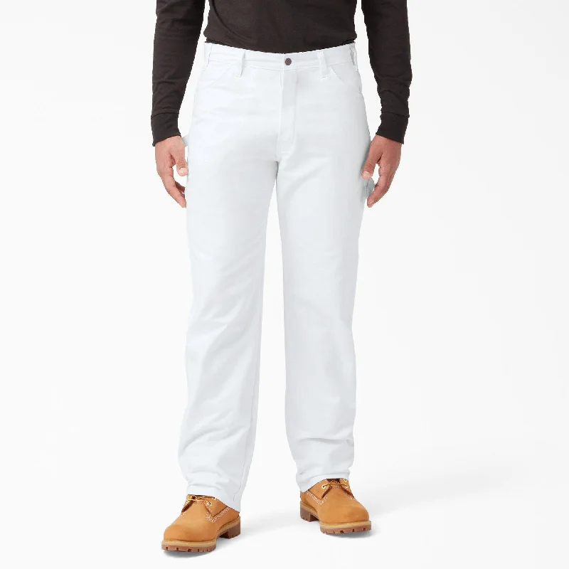 Price Blitz Relaxed Fit Straight Leg Painter's Pants, White