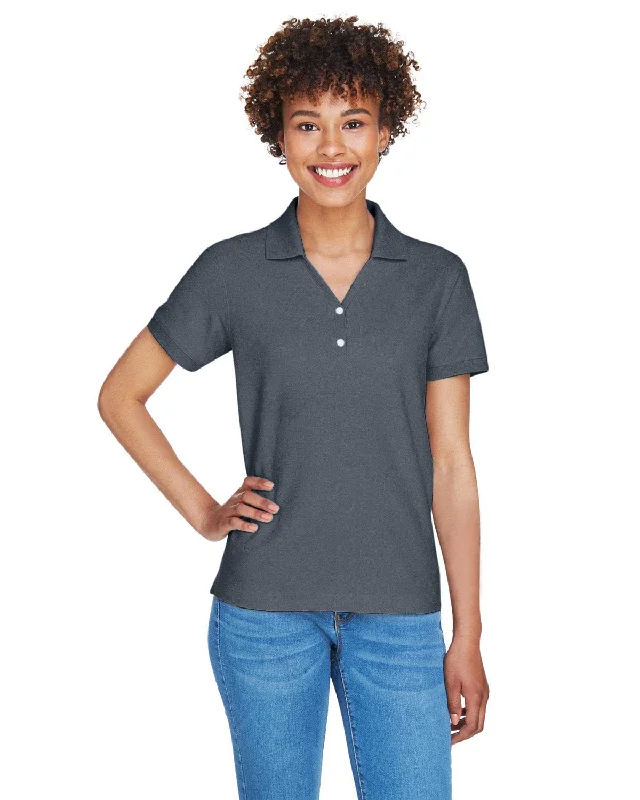 Weekend Savings Delight Devon & Jones Ladies Fine Pima Pique Polo | Graphite