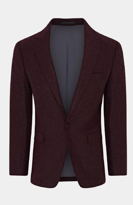 Bonus Savings INISHEER BURGUNDY TWEED JACKET - HIRE