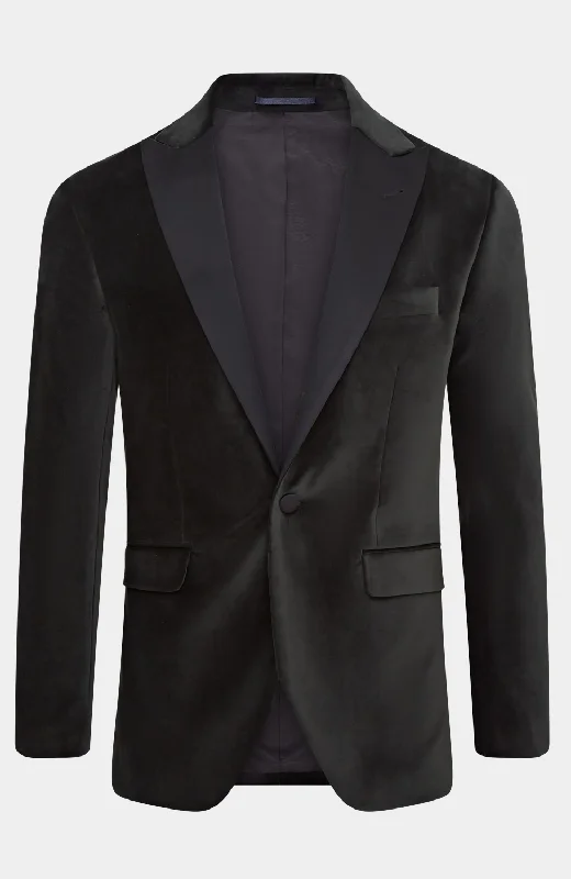 Grand Opening Sale GREEN VELVET TUXEDO JACKET