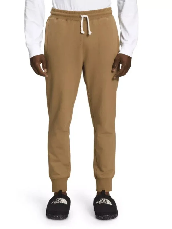 Limited Supply The North Face Heritage NF0A7WXI731 Joggers Men Brown Patch Elastic Waist SGN761