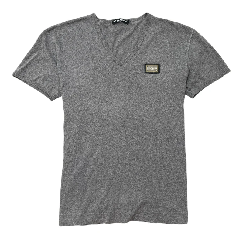 Friends and Family Sale Men's Plaque Logo T-Shirt Grey Size IT 46 / UK S
