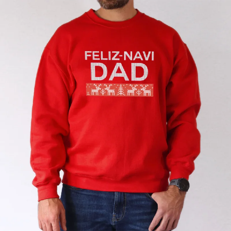 Can't Resist Feliz Navi-Dad Red Sweatshirt
