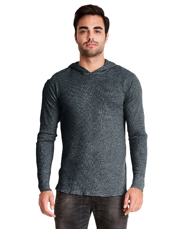 Take Advantage Next Level Adult Thermal Hoody | Heather Charcoal