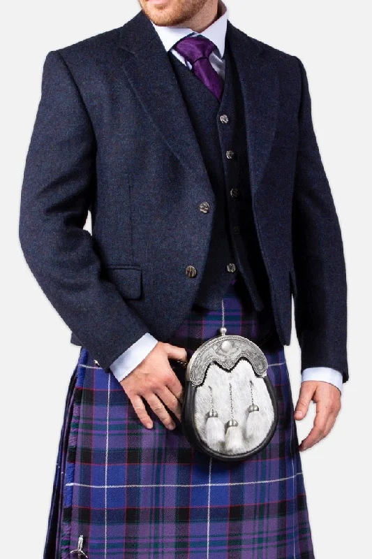 Midnight Madness Lovat Navy Tweed Hire Jacket & Waistcoat