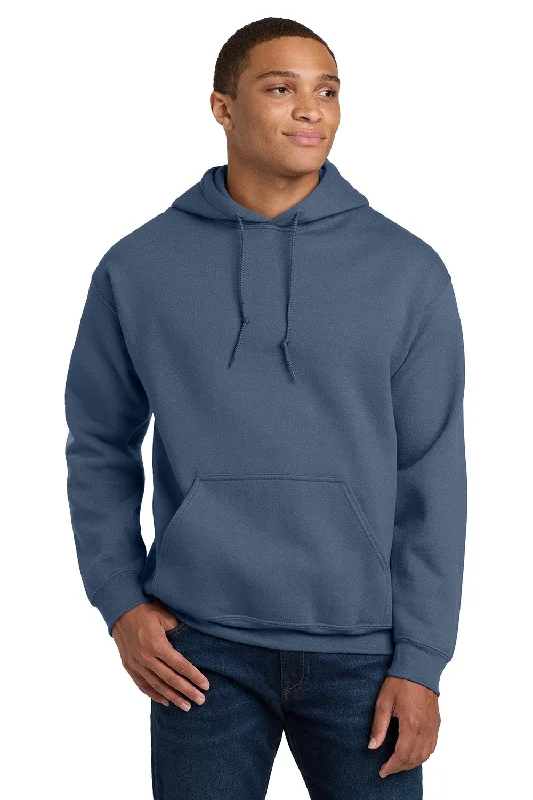Stock Clearance Gildan Mens Pill Resistant Hooded Sweatshirt Hoodie w/ Pouch Pocket - Indigo Blue Stock Clearance Gildan Mens Pill Resistant Hooded Sweatshirt Hoodie w/ Pouch Pocket - Indigo Blue