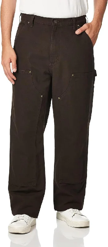 Exclusive Savings B136 - Washed Duck Double Front Dungaree - Dark Brown