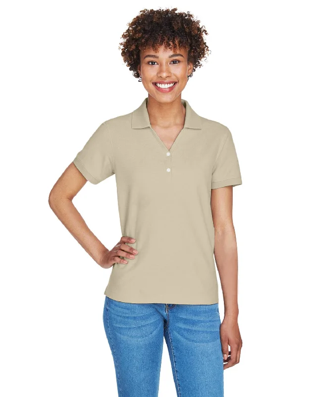 Weekend Bargains to Cherish Devon & Jones Ladies Fine Pima Pique Polo | Stone