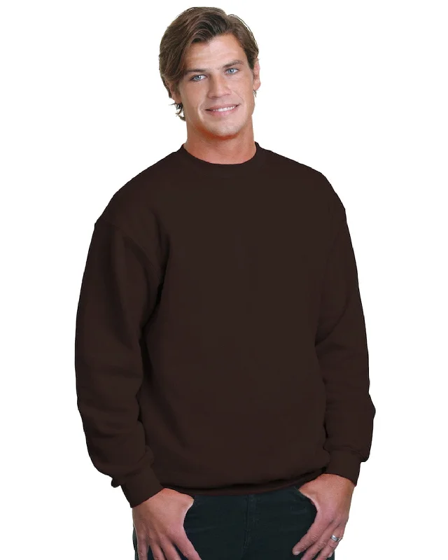 Don't Miss Out Bayside USA Made Crewneck Fleece | Chocolate
