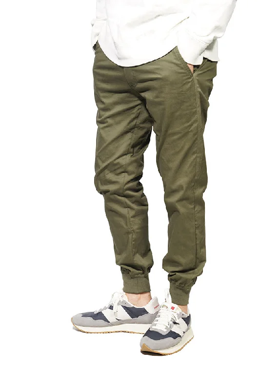 Weekend Specials to Snag Best Classic Jogger Pants with Six Pockets In Army Green