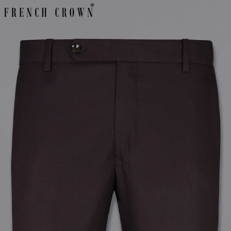Weekend Savings Spectacle Maroon wool rich Pant