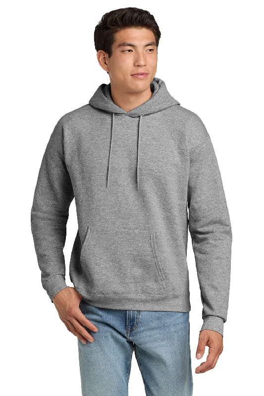 Loyalty Reward Hanes Mens EcoSmart Print Pro XP Pill Resistant Hooded Sweatshirt Hoodie w/ Pouch Pocket - Light Steel Grey Loyalty Reward Hanes Mens EcoSmart Print Pro XP Pill Resistant Hooded Sweatshirt Hoodie w/ Pouch Pocket - Light Steel Grey