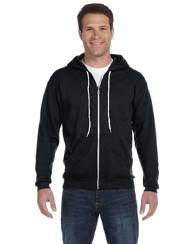 Big Discounts Anvil Combed Ringspun Fashion Fleece Full-Zip Hoodie | Black