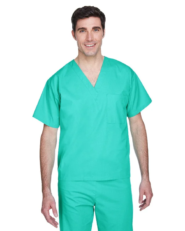 Flash Sale Harriton Adult Scrub Top | Aqua Green