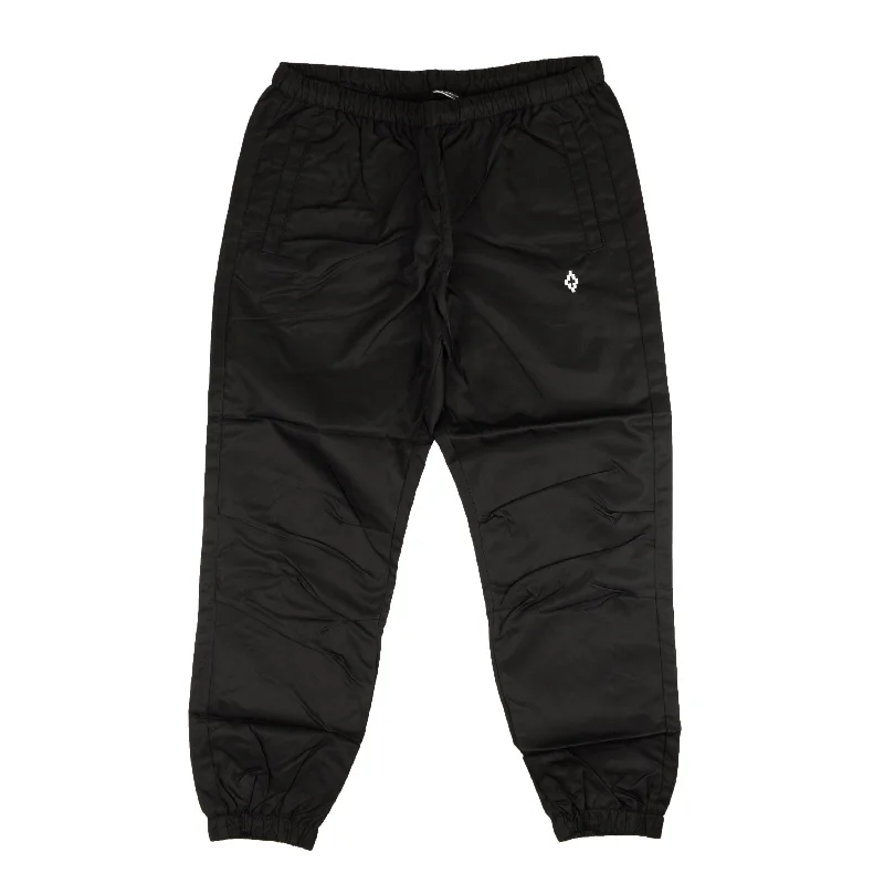 Shop and Save Marcelo Burlon Eye Patch Logo Mesh Pants - Black