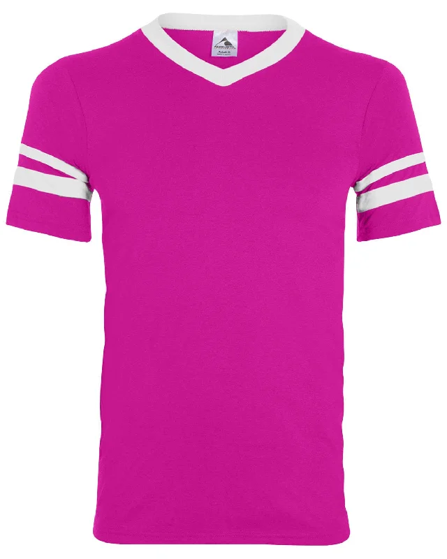 Special Price Augusta Sleeve Striped Jersey | Power Pink/ Wht
