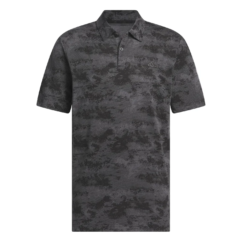 Special Offer Go-To Printed Mesh Polo Black - SS24