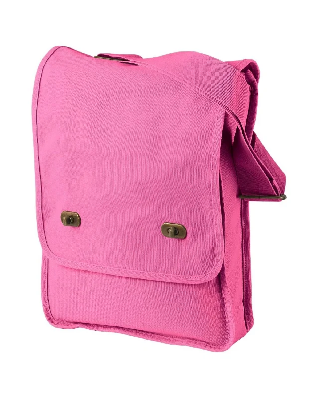 Instant Deal Authentic Pigment Pigment-Dyed Canvas Field Bag | Flamingo