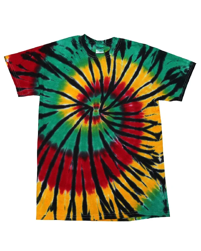 Weekend Deals That Sizzle Tie-Dye Youth 100% Cotton Tie-Dyed T-Shirt | Rasta Web