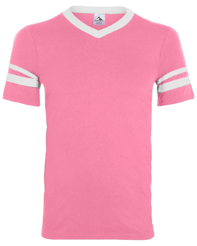 Take Advantage Augusta Sleeve Striped Jersey | Pink/ White