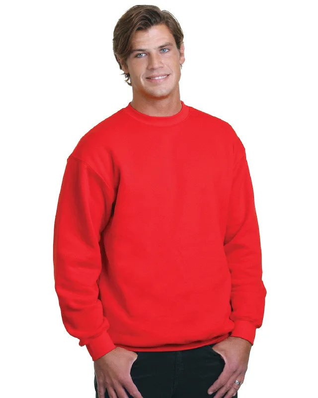 Deal Alert Bayside USA Made Crewneck Fleece | Red