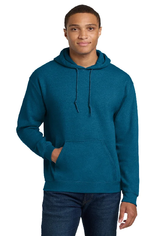 Value Deals Gildan Mens Pill Resistant Hooded Sweatshirt Hoodie w/ Pouch Pocket - Antique Sapphire Blue Value Deals Gildan Mens Pill Resistant Hooded Sweatshirt Hoodie w/ Pouch Pocket - Antique Sapphire Blue