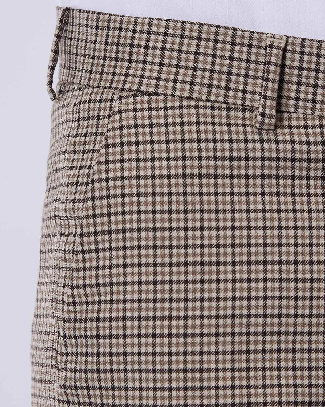 Crazy Savings Japanese Windsor Blended Wool Dress Pants - Brown