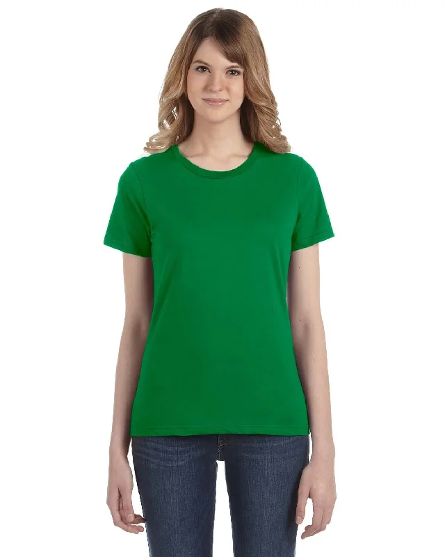 Lowest Price Anvil Ladies Fashion Fit T-Shirt | Kelly Green