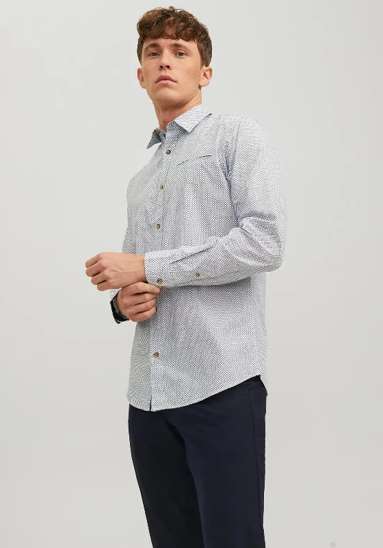 Price Rollback Jack & Jones Trekota Detail Shirt, Cloud Dancer