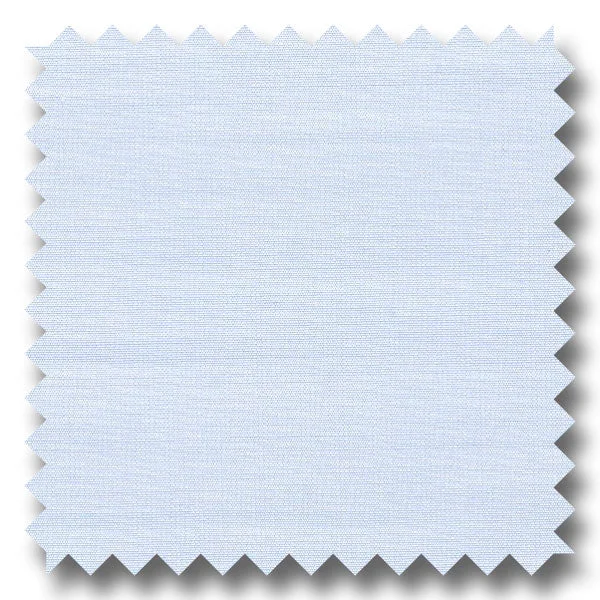Year-End Sale Light Blue Solid 300 2Ply Poplin - Custom Dress Shirt