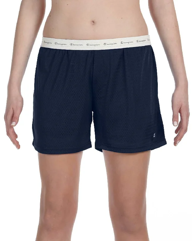 Act Now Champion Ladies Mesh Shorts | Navy
