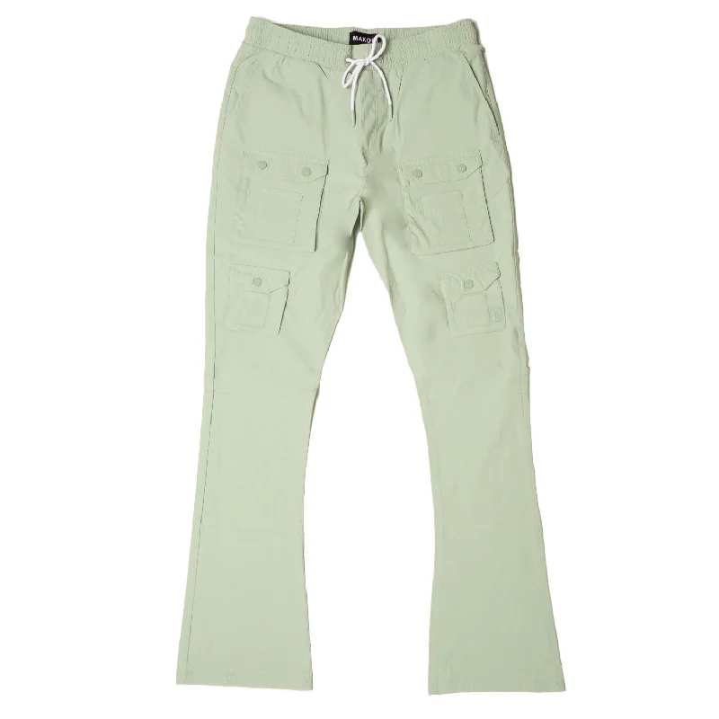 Special Savings M1633 Colton 34” Stack Nylon/Spandex  Sweat Pants - Olive