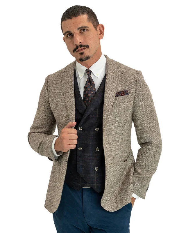 Weekend Deals That Wow Beige Undyed Wool Jacket