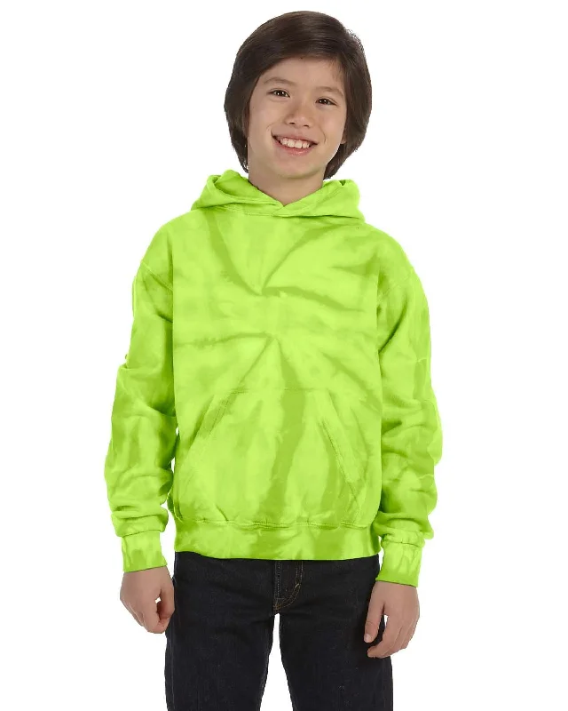 Weekend Deals That Sparkle Tie-Dye Youth Pullover Hoodie | Spider Lime