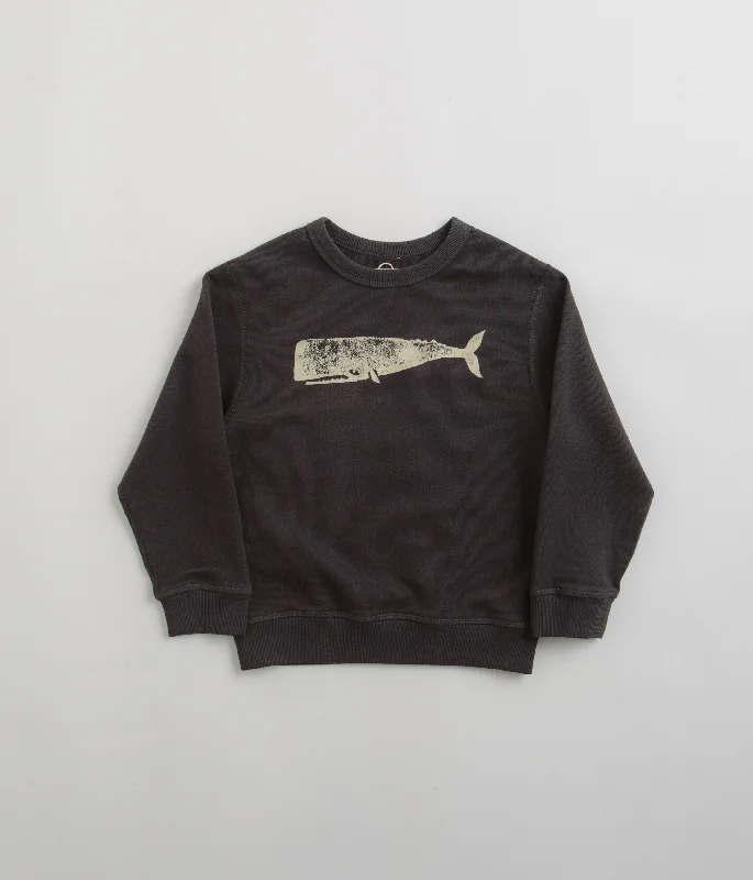 Deal Explosion Mollusk Kids Whale Crewneck Sweatshirt - Faded Navy