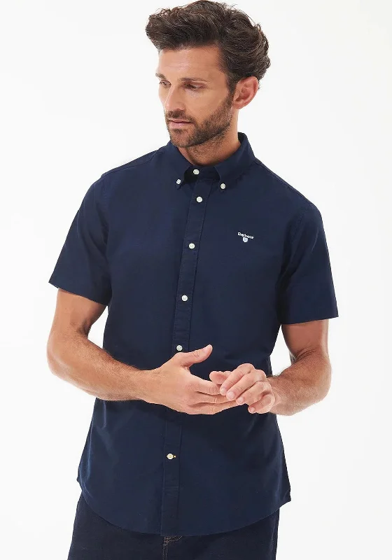 Grand Opening Sale Barbour Men’s Oxtown Short Sleeve Tailored Shirt, Navy